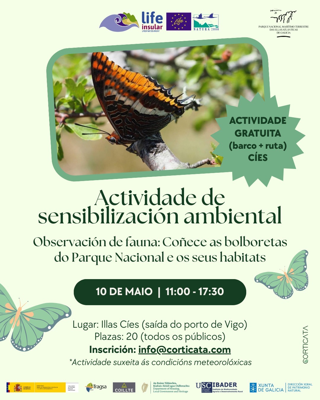 2025/05/10: LIFE INSULAR organizes an awareness-raising activity in the Cíes Islands