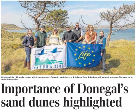 2022/06/30: Presentado el proxecto LIFE INSULAR en Irlanda en la celebración del día mundial de las dunas