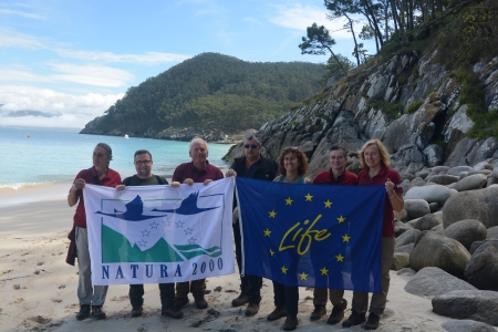 2024/09/12: Technical visit to assess the progress of the conservation works of island habitats in the Galician sites of LIFE INSULAR