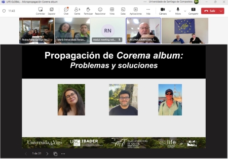 2025/02/24:  Transfer of results to Generalitat Valenciana on the micropropagation of the white crowberry in LIFE INSULAR