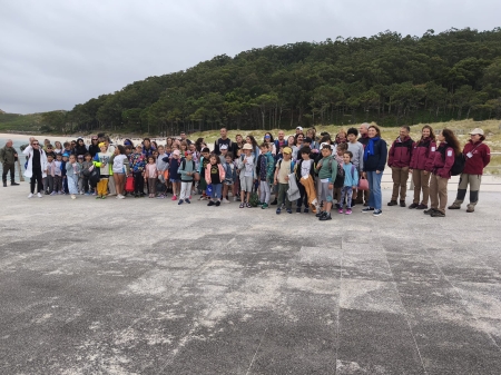 2025/06/05: Celebrouse un obradoiro escolar nas Illas Cíes (Galicia)